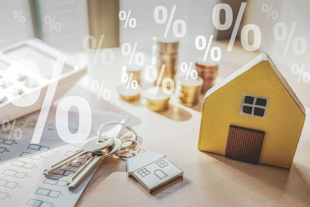 Home Loan Interest Rate Concept 