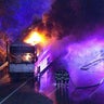 NJ Turnpike eastern spur hit with heavy delays after bus fire 