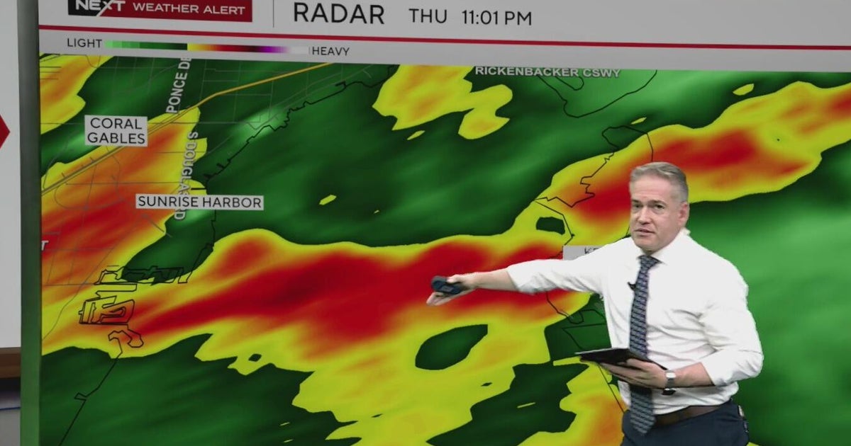 Heavy rain brings flooding concerns across South Florida - CBS Miami
