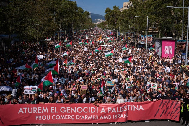 APTOPIX Spain Gaza Flotilla Protest 