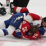 Florida Panthers beat Tampa Bay Lightning 7-0 in wild Saturday 