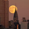 October's Harvest Supermoon will appear over NYC tonight 