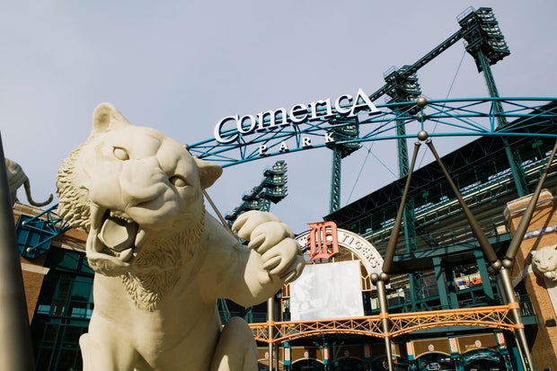 Comerica Park, Home of the Detroit Tigers Baseball Team 