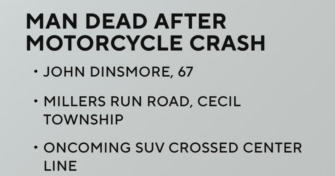 Man dies following motorcycle crash in Cecil Township - CBS Pittsburgh