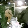 Video shows thieves stealing donated clothes on Long Island in "massive burglary and theft operation" 