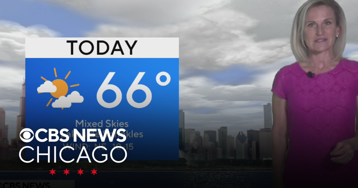Highs in the upper 60s on Saturday in Chicago - CBS Chicago