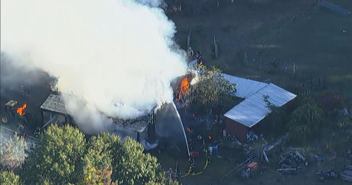 Massive fire destroys barn and garage in Massachusetts; horse rescued from barn euthanized