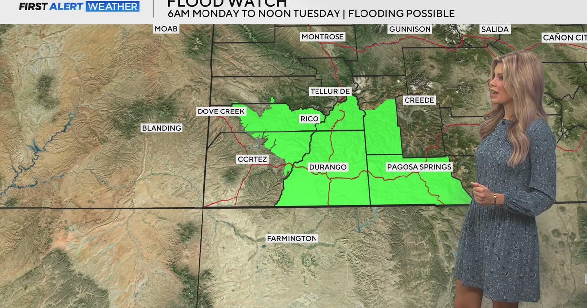 More heavy rain heading for southwest Colorado - CBS Colorado