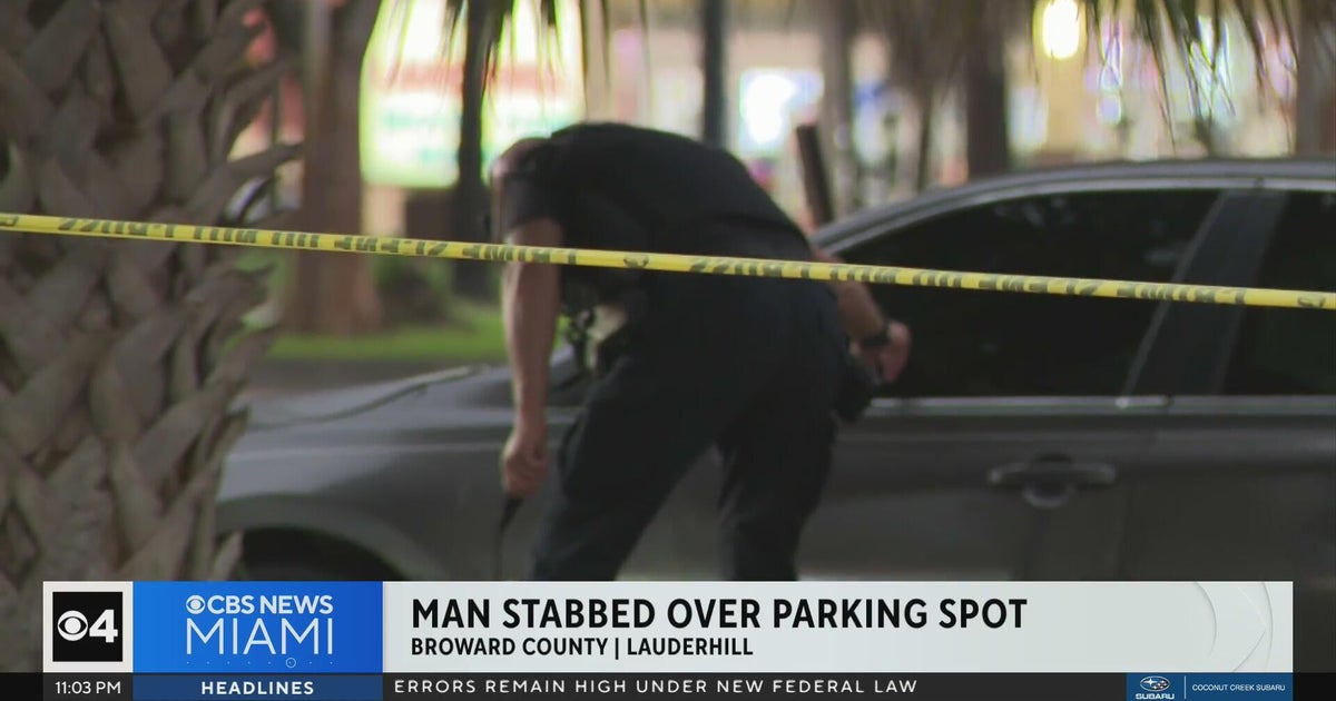 Man stabbed over parking spot dispute in Lauderhill - CBS Miami