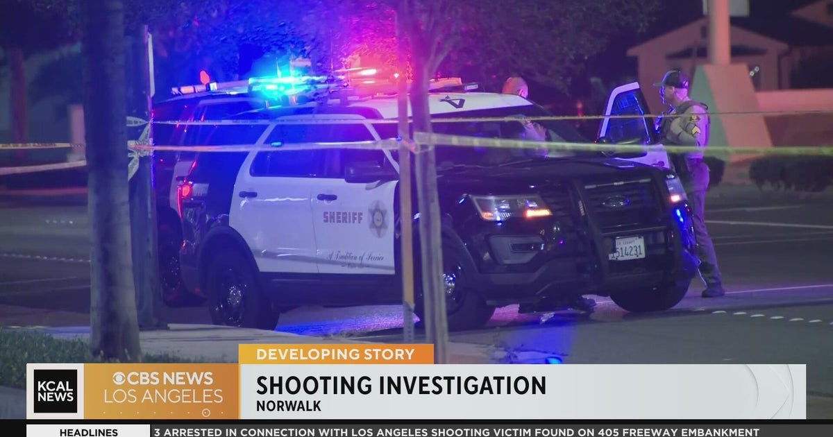 Deputies search for three suspects after a man is shot in Norwalk - CBS ...