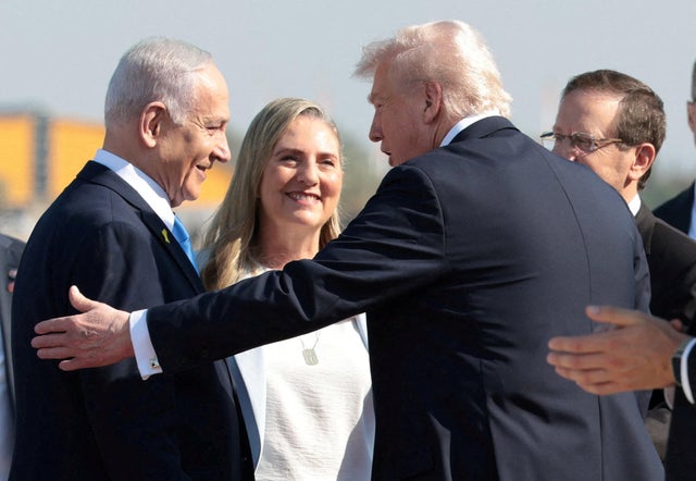 U.S. President Trump arrives at Ben Gurion International Airport, in Lod 