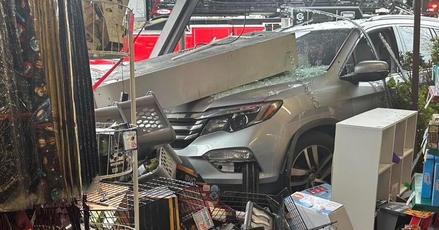Car crashes into American Science & Surplus store in Geneva