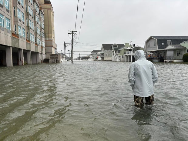 Flooded street - Seventh Avenue in North Wildwood