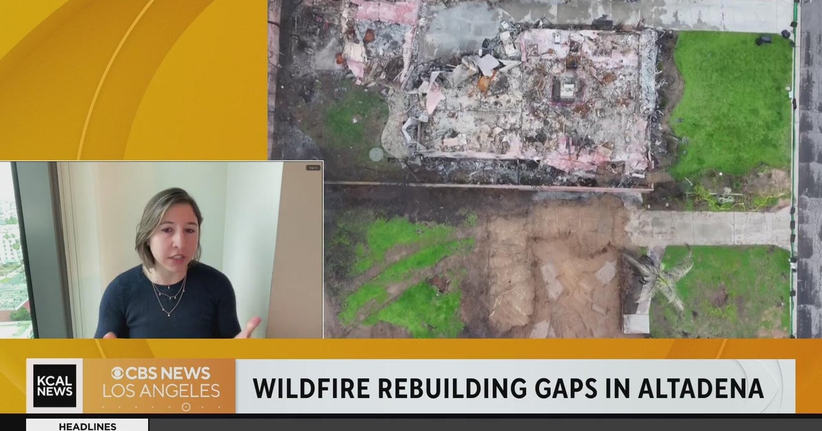 Study results find wildfire rebuilding gaps in Altadena - CBS Los Angeles