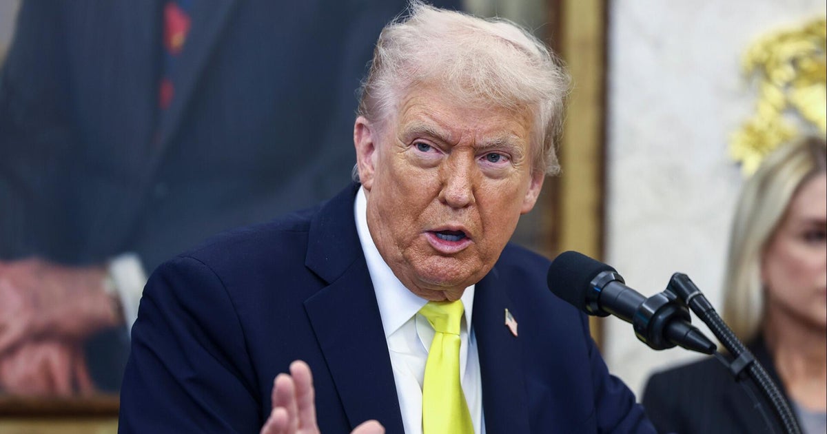 Watch: Trump takes questions on tariffs, strikes against alleged drug boats, more
