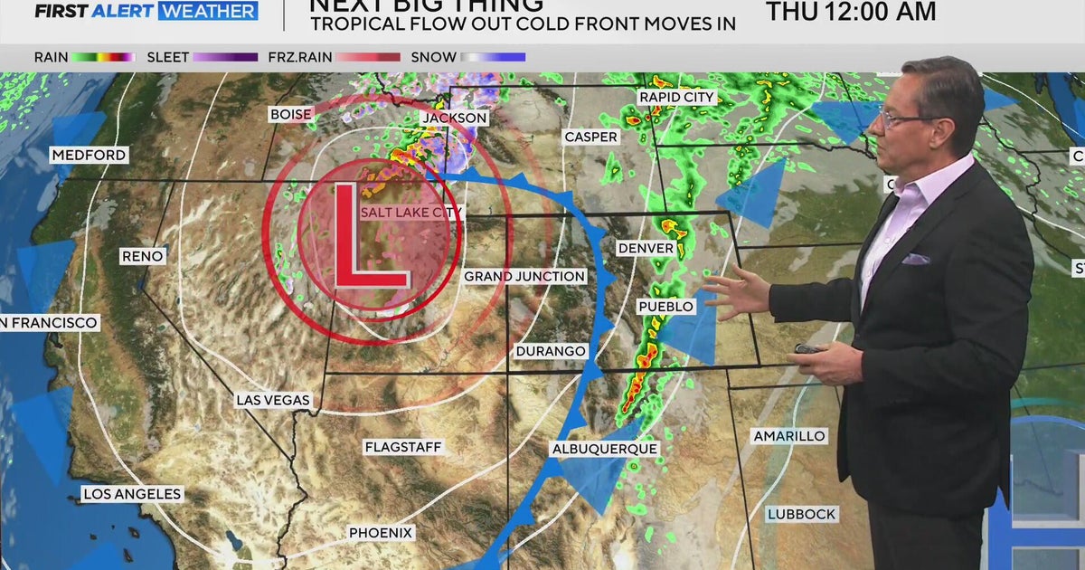Warm Wednesday with cold front late in the day - CBS Colorado