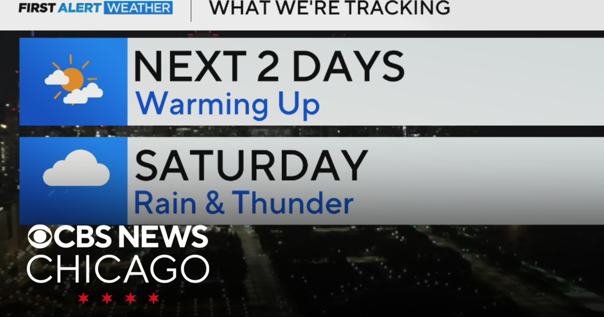 Mostly cloudy Thursday with highs near 70 degrees - CBS Chicago