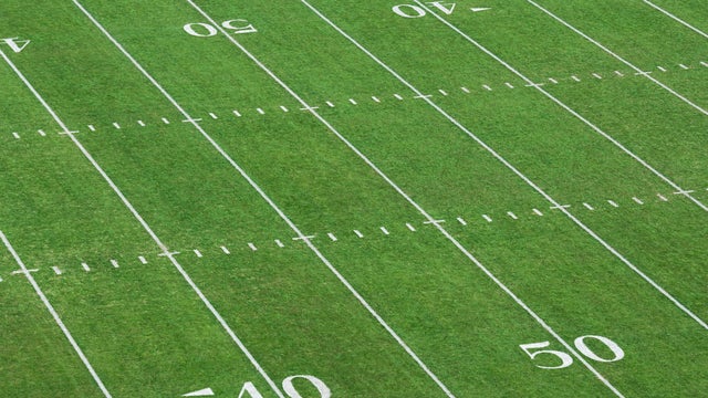 Yard Lines on Football Field 