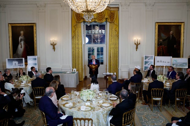 President Trump Hosts Dinner At White House Ballroom