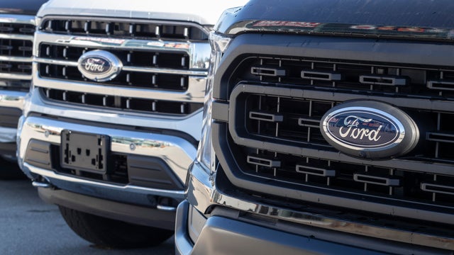 Ford F-Series Trucks Display. The Ford F-150, Super Duty F-250, F-350 and F-450 are the best selling trucks in the US. 