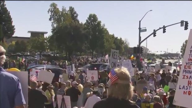 Roseville Galleria "No Kings" protest 