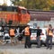 Rail conductor struck and killed by a train in Montana