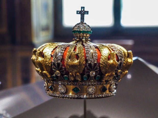 Crown of the Empress Eugenie in the Louvre museum 