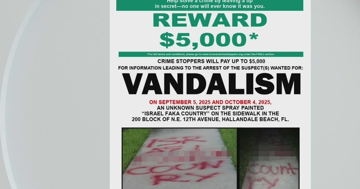 Hallandale Beach police seek suspect in antisemitic vandalism; $5,000 ...