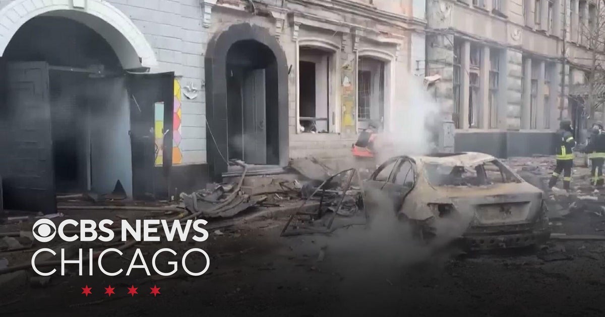 Russian drone strikes in Ukraine caught on video - CBS Chicago