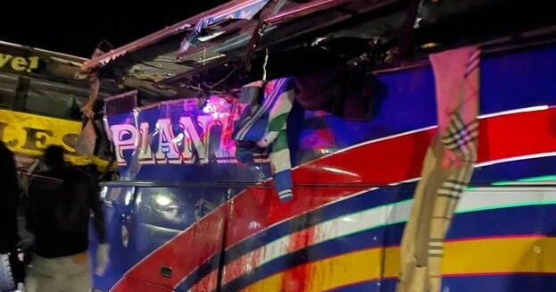 Dozens killed as 2 buses hit head-on in multi-vehicle crash in Uganda, police say