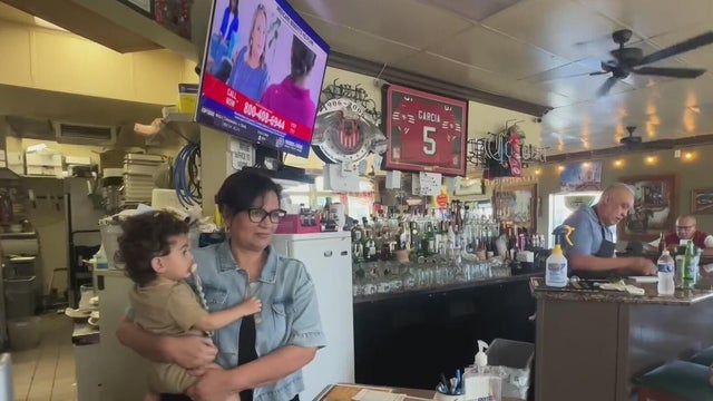 Bernadette Garcia at Los Garcia's Restaurant 