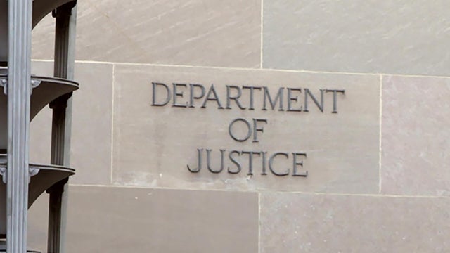 Department of Justice sign 