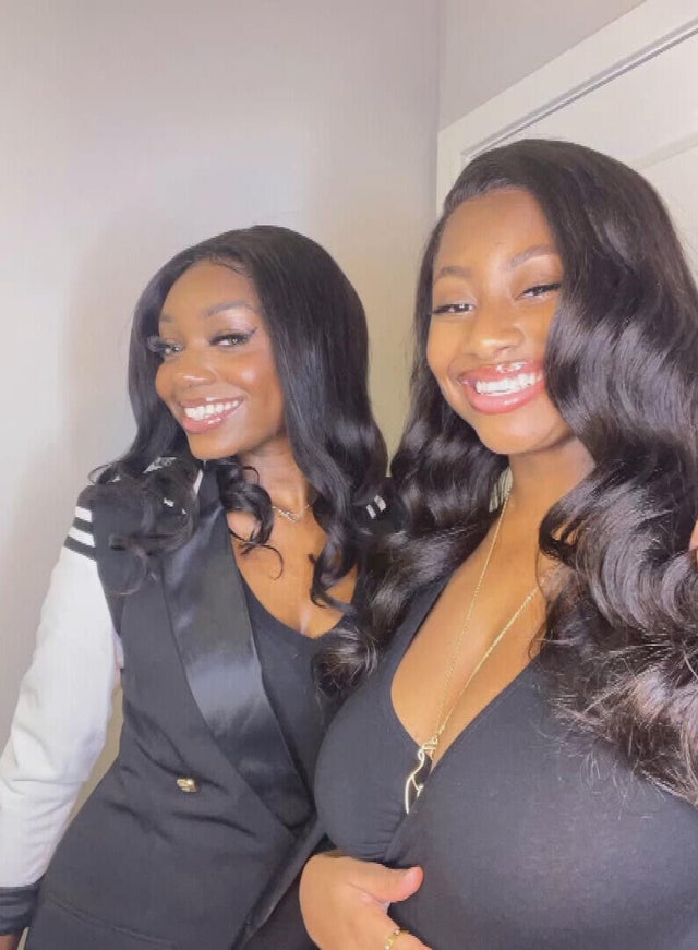 Kada Scott and Preye Korimodei smile in a selfie 