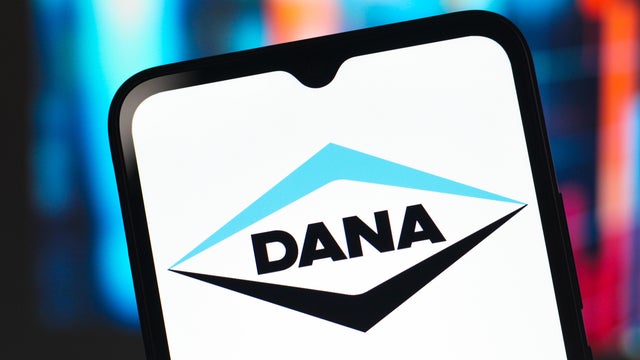 In this photo illustration, the Dana Incorporated logo is 