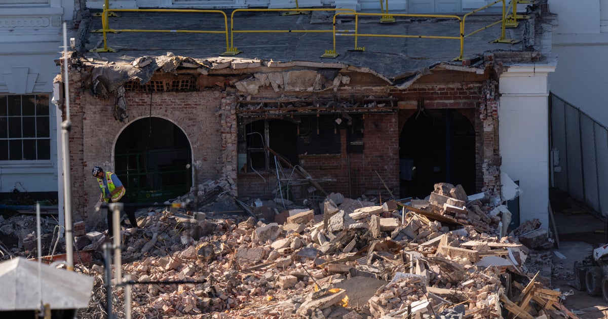 The place is particles from the White Home East Wing demolition being taken? The place is particles from the White Home East Wing demolition being taken?