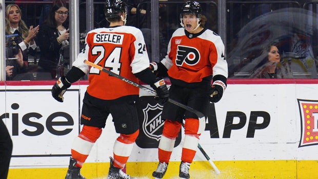 Trevor Zegras' First Flyers Goals Lead 4-3 Shootout Win Over Islanders