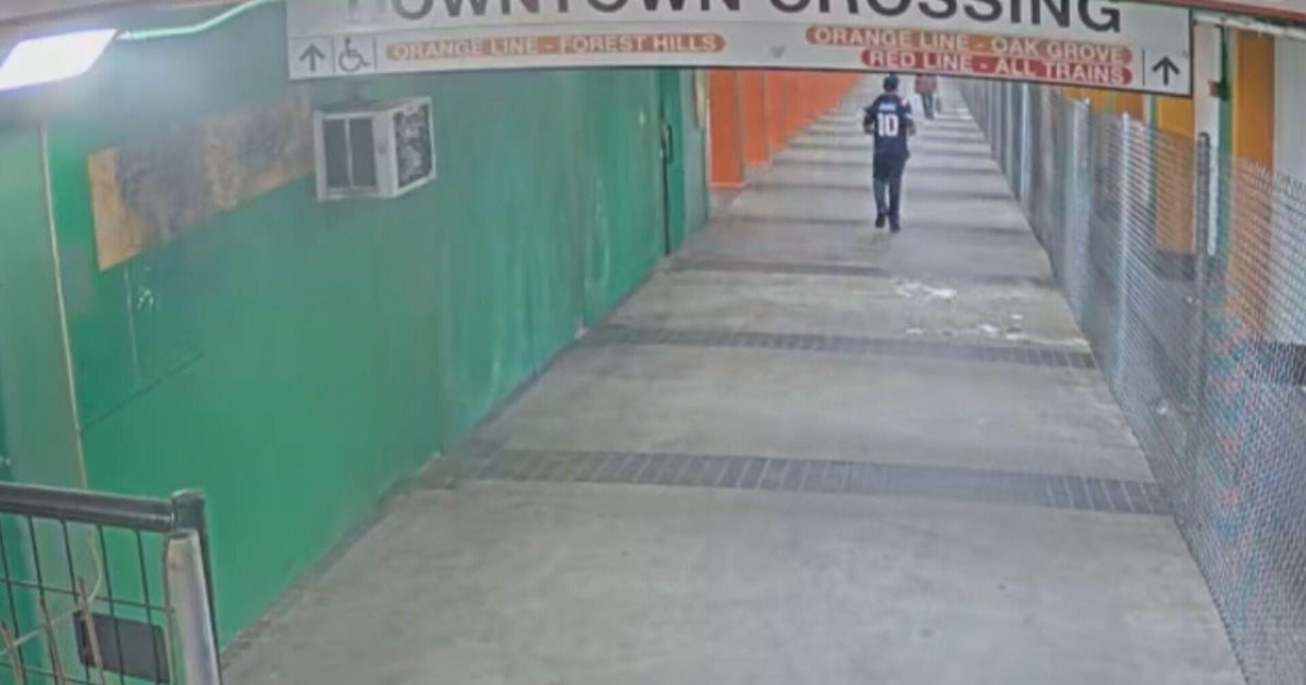 Video shows chunk of ceiling tiles falling at MBTA station in Boston