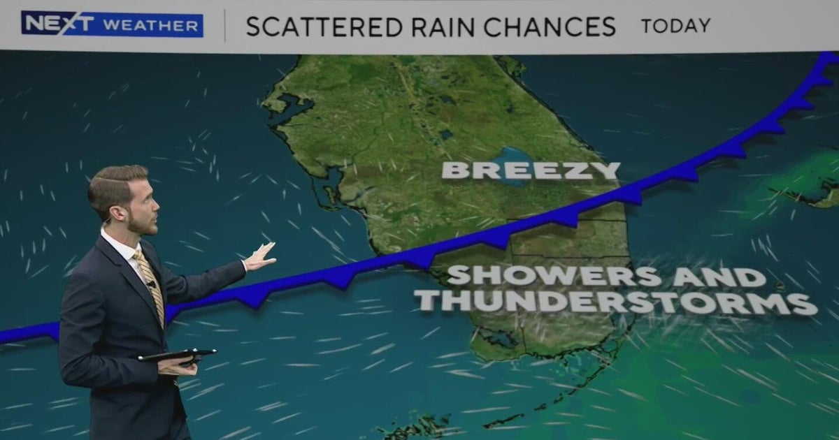 Cold front to bring rain chances to South Florida on Tuesday - CBS Miami