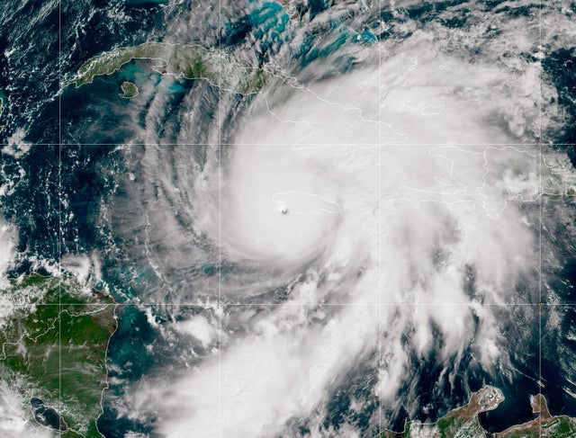 Hurricane Melissa satellite image