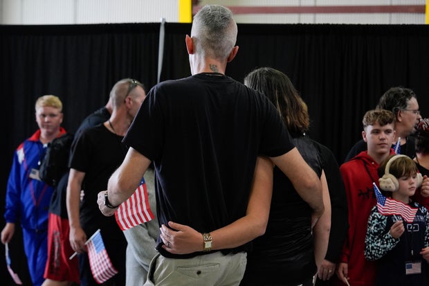 Afrikaner refugees from South Africa arrive at Dulles International Airport in Dulles, Virginia, on May 12, 2025.