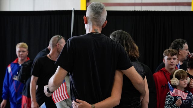 Afrikaner refugees from South Africa arrive at Dulles International Airport in Dulles, Virginia, on May 12, 2025.