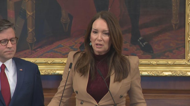 Agriculture Secretary Brooke Rollins speaks at a news conference at the Capitol on Friday, Oct. 31, 2025.