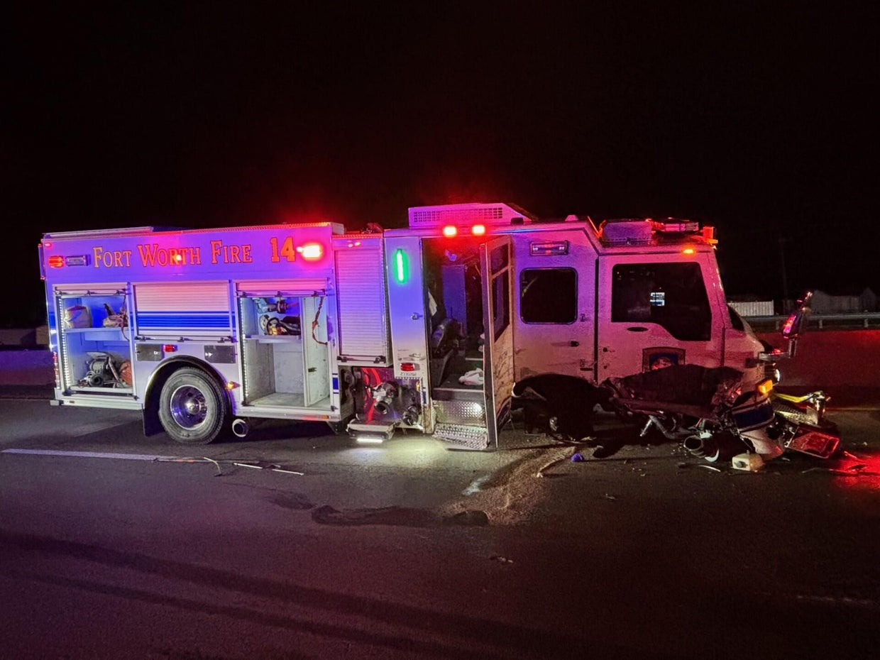 Fort Worth fire engine hit while shielding crash; officials say ...