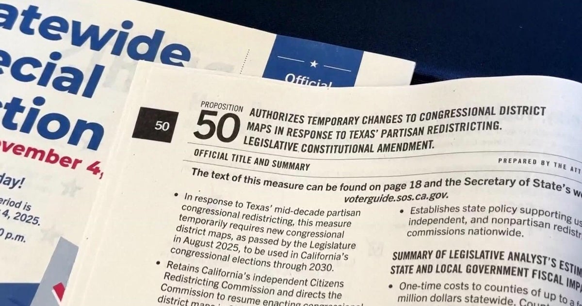 California voters move Prop 50 to redraw the state’s congressional maps, CBS Information initiatives