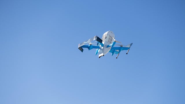 Prime Air Drone Takes Off 