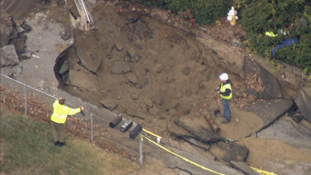 Westford water main break 
