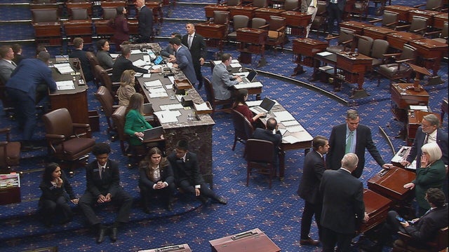 The Senate floor on Tuesday, Nov. 4, 2025. 