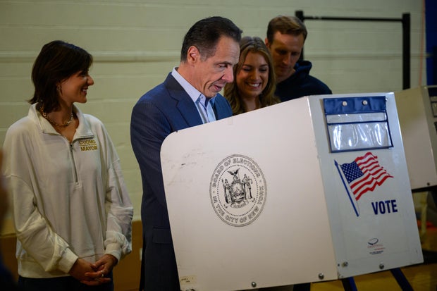New York Mayoral Candidate Andrew Cuomo Votes On Election Day 