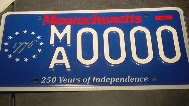 Massachusetts license plate