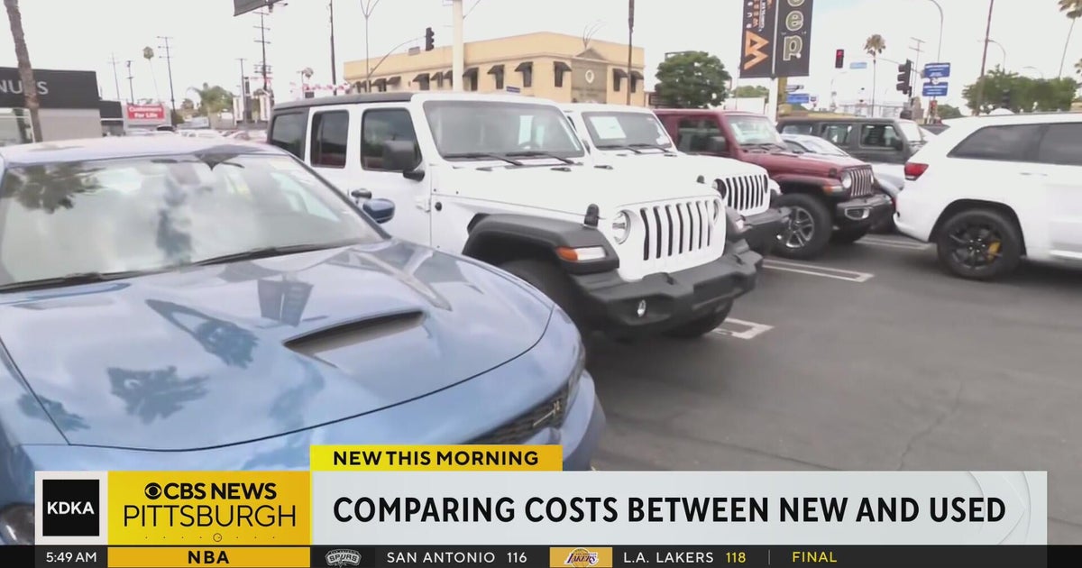 The cost of buying a new car vs. buying a used car - CBS Pittsburgh